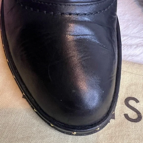 ❤️ LOUIS VUITTON🌷HOST PICK🌷LEATHER ANKLE BOOTS BLACK 6.5 (36.5) - Picture 4 of 16